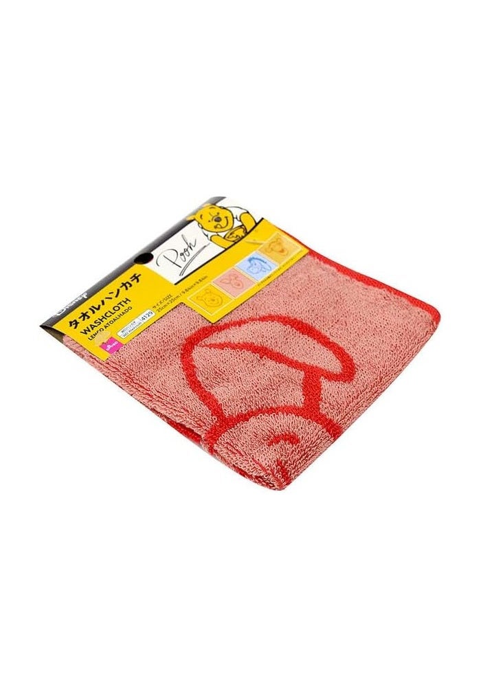 DAISO Winnie The Pooh Washcloth - Pink - 25cm x 25cm - Image 3